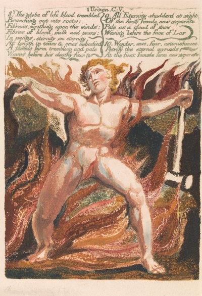 ウリゼンの最初の本、プレート15 作： William Blake